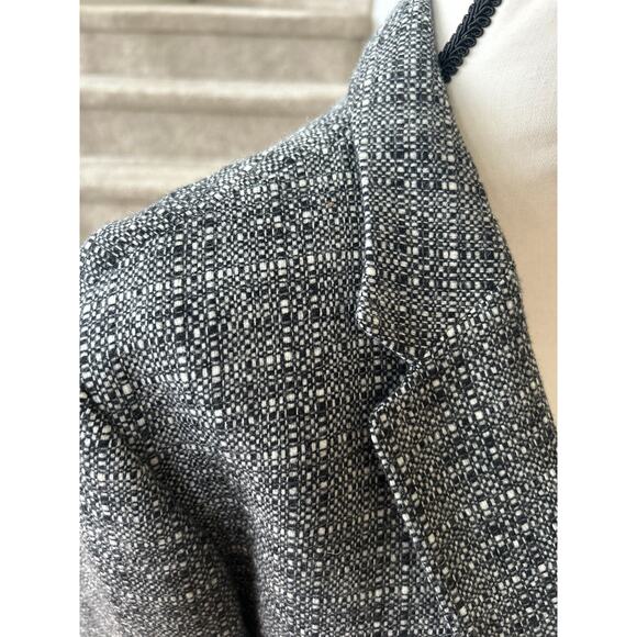 Paul Smith Soho Grey Marled Knit Wool Unlined Double Vent Two Button Blazer - Picture 2 of 10